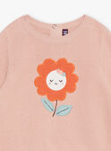 Soft pink knit T-shirt GAASTRID / 23H1BF71PUL307