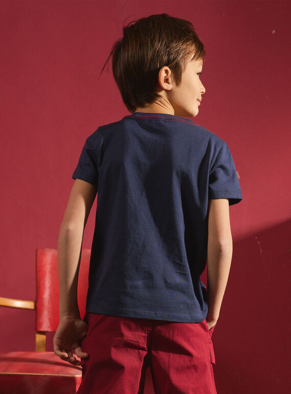 Navy TEE SHIRT SS MONORAGE / 25E3PGJ3TMC070