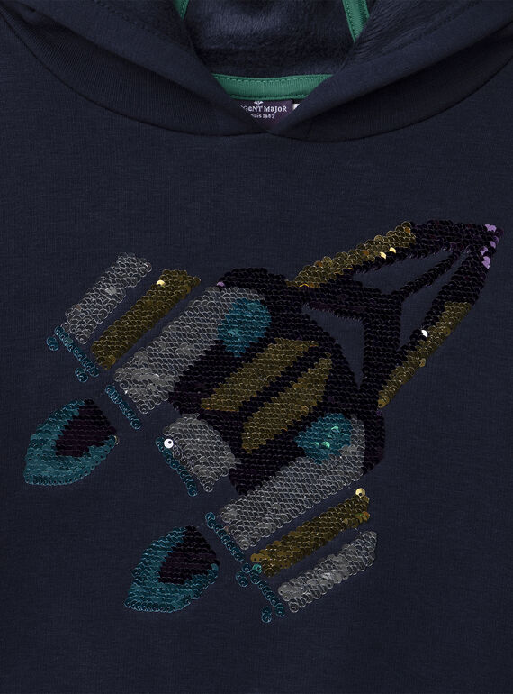 Navy SWEAT SHIRT NMECOLAGE / 25H3PGI2SWE070