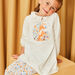 Jersey nightdress and leggings with fox and flower motifs