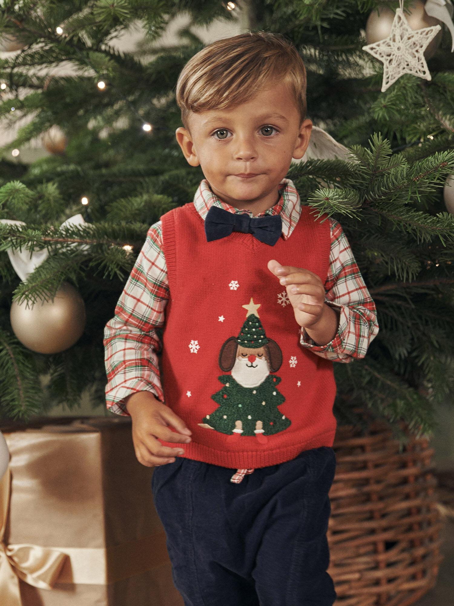 Baby boy christmas sweater vest online