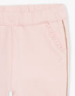 Child girl pink pants with gold details CLOPINETTE2 / 22E2PFF2PAND326