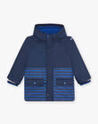 3 in 1 blue hooded raincoat DACIRAGE / 22H3PGG1IMP622