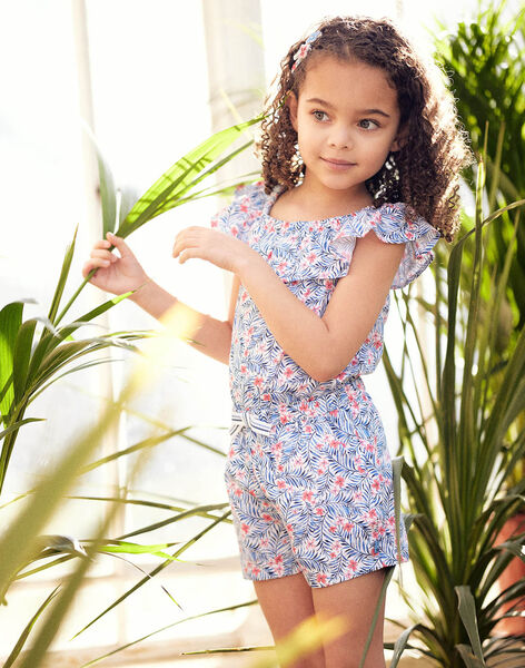 Child girl flowery print jumpsuit CYAPALETTE / 22E2PFK1SAC001
