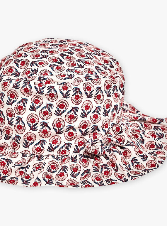 Nude floral print bob FAWINA / 23E4BFQ1CHAD319