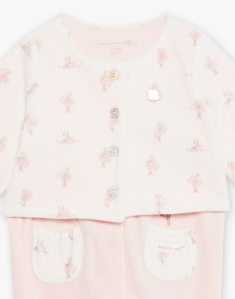 Baby Girl Pajama & Vest Set DOMITILE / 22H0NF11ENS001