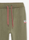 Khaki plain fleece jogging suit FIBOTAGE / 23E3PGD1CFP628