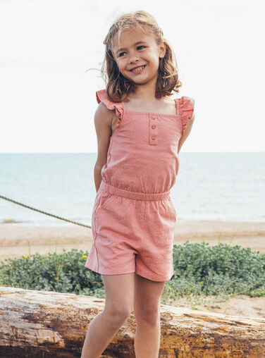 Rose wood SHORT JUMP SUIT MRACOMETTE / 25E2PFR1CBC312