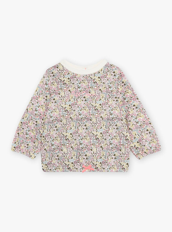 Baby girl floral print jogging top CADORICE / 22E1BFB1JGHB112
