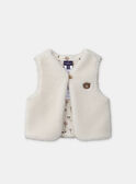 Ivory CARDIGAN WHITHOUT SLEEVES NAMARIUS / 25H1BGT1CSM005