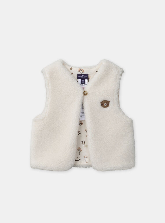 Ivory CARDIGAN WHITHOUT SLEEVES NAMARIUS / 25H1BGT1CSM005