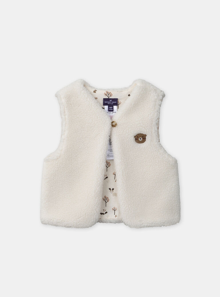 Ivory CARDIGAN WHITHOUT SLEEVES Ivory CARDIGAN WHITHOUT SLEEVES NAMARIUS / 25H1BGT1CSM005