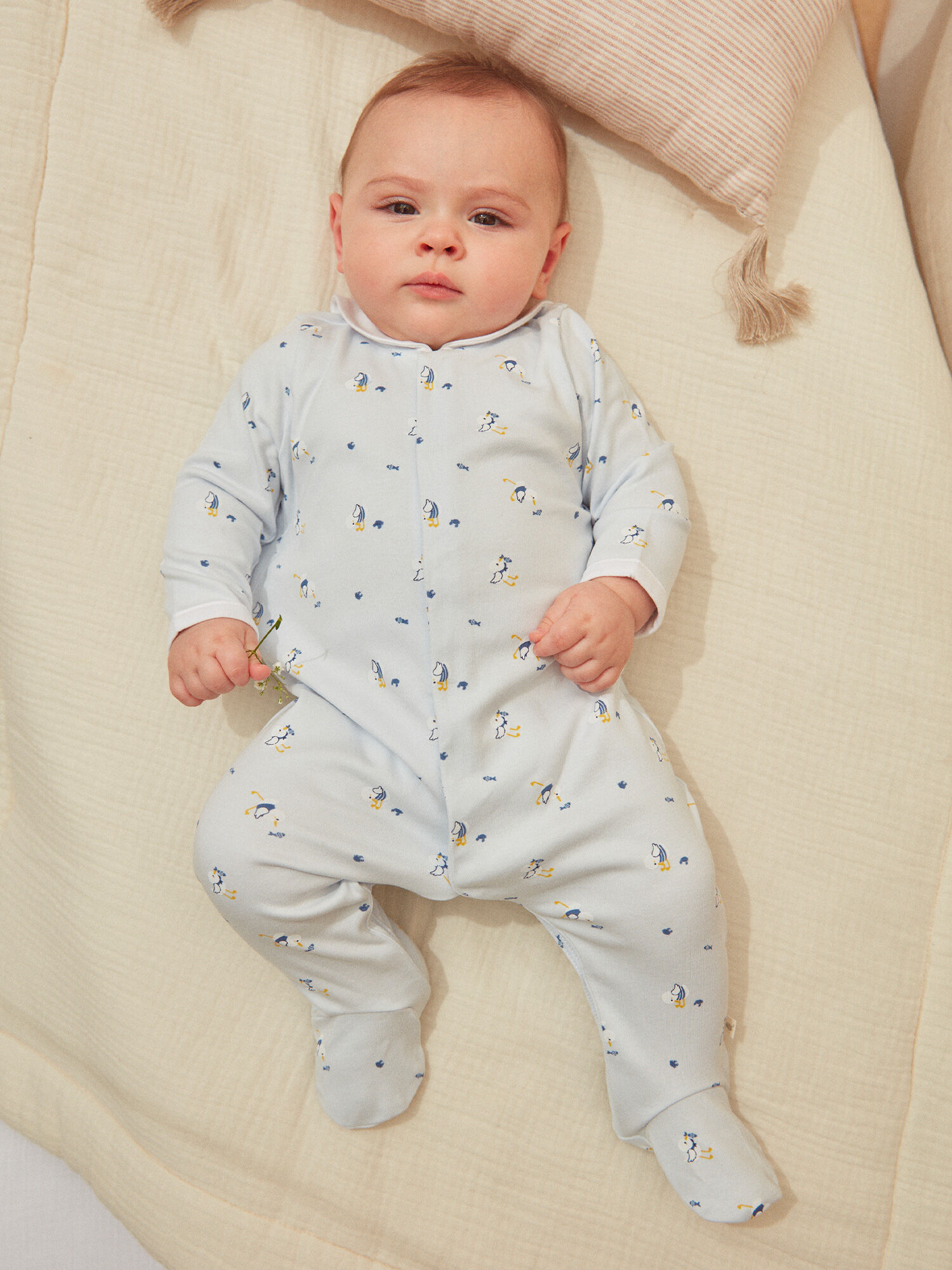 Collar sleepsuit top
