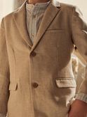 Beige and linen jacket FRECHICAGE / 23E3PGI1VESA013
