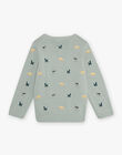 Child boy green jungle animal print sweater CEPULOAGE / 22E3PG91PULG624