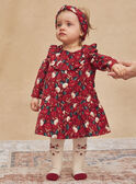 Floral-print red corduroy dress GAOLLY / 23H1BFQ1ROBF506