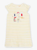Sunshine yellow striped nightdress child girl CHOUTETTE / 22E5PF52CHN102