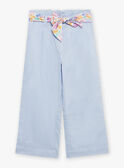 Sky pants with floral print belt FLEMETTE / 23E2PFS1PAN020