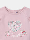 Pink TEE SHIRT LS LADITETTE / 24H2PFQ2TMLD329