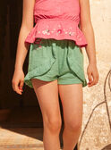 Green shorts with ruffles KLESHETTE / 24E2PFO1SHOG603