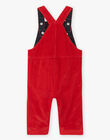 Baby boy red velvet overalls BAPAUL / 21H1BGM1SALF528