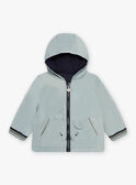 Baby boy's reversible water green jacket CIENZO / 22E1BGG1DML614