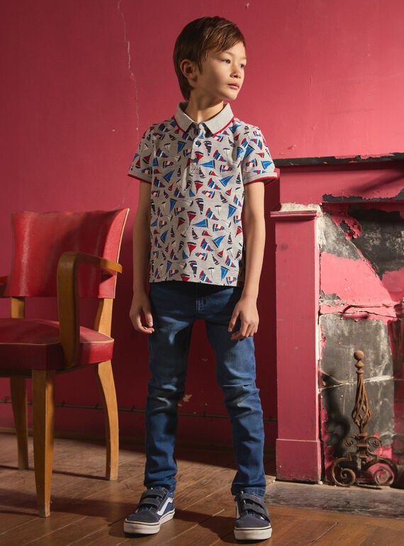 Grey POLO SHIRT MONOPLAGE / 25E3PGJ1POLJ920