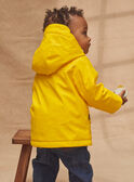 Yellow hooded raincoat KILOUIS / 24E1BG81IMPB105