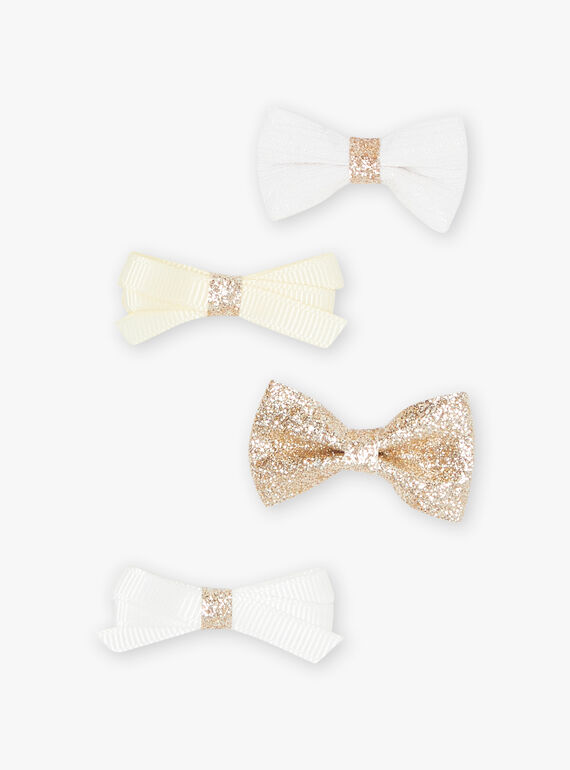 Set of 4 bow-shaped hair clips for child girl CYCRIETTE / 22E4PF31BRT954
