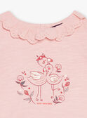 Pink flamingo blush t-shirt FAWILLOW / 23E1BFQ1TEED300