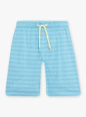 Blue and yellow pyjamas with crocodile print child boy CAPLAGE / 22E5PG51PYJB113