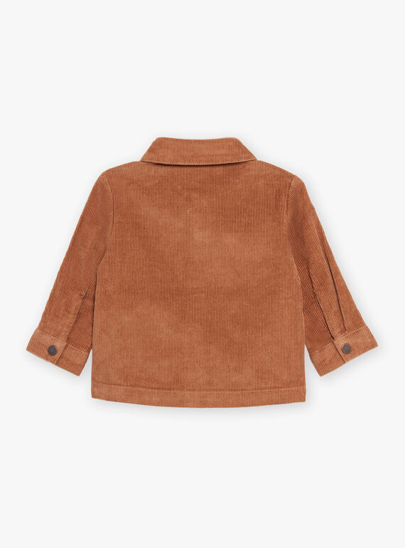 Brown corduroy overshirt DASEAN / 22H1BGY1SCH804