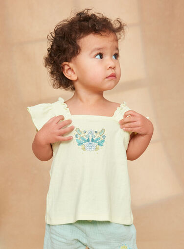 Pale yellow TEE SHIRT Pale yellow TEE SHIRT KAUGENIE / 24E1BFR1TEE103