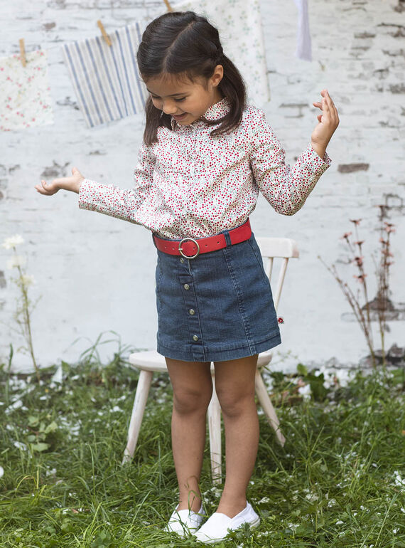 Baby Girl Short Denim Skirt BABETTE / 21H2PF11JUPP269