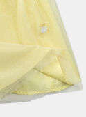Embroidered yellow dress KRETULETTE / 24E2PFL6ROBB103