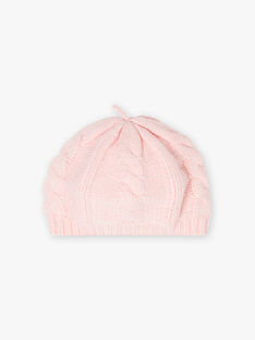 Baby girl pink knitted hat BISABRINA / 21H4BFE3BON030