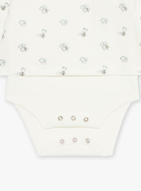 Ecru bodysuit, cardigan and leggings GOCHEN / 23H0CGL1ENS001