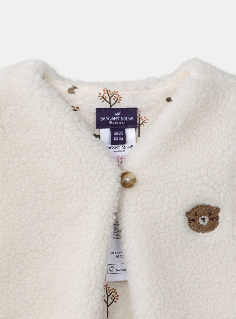 Ivory CARDIGAN WHITHOUT SLEEVES Ivory CARDIGAN WHITHOUT SLEEVES NAMARIUS / 25H1BGT1CSM005