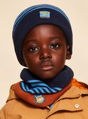 Two-toned striped print knit cap FRANAGE / 23E4PG52BON713