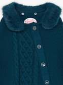 Girl's duck blue poncho BOFIONETTE / 21H2PF91PON714