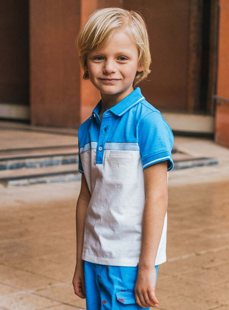 Blue POLO SHIRT MLUCAGE / 25E3PGQ1POL701