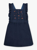 Embroidered denim dress child girl CARLETTE / 22E2PF71CHSP274