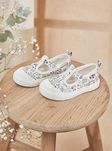 Savannah print canvas tennis shoes Savannah print canvas tennis shoes KIBASKET / 24N10BG31D16632
