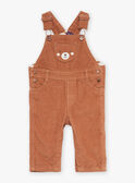 Brown corduroy long overalls GASERGIO / 23H1BGR1SALI819