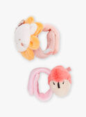 2 pink rattles with 3D animation SMAFA0060HOCHBB / 23J78251HOC099