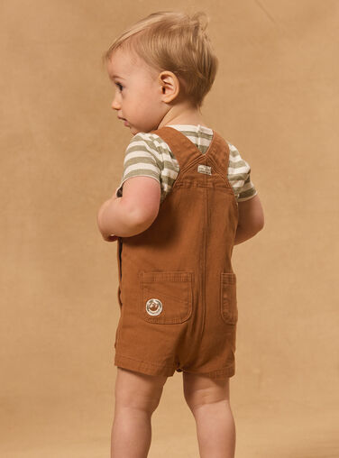 Brown SHORT DUNGAREES Brown SHORT DUNGAREES MAOMAR / 25E1BGO1SAC802