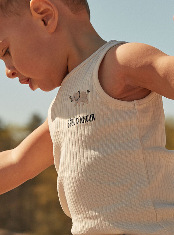 Sandstone tank top in interlock FATYVAN / 23E1BGP1DEB007