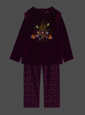 Purple velvet pyjamas and hat GRUHAETTE / 23H5PFF2PYJ708