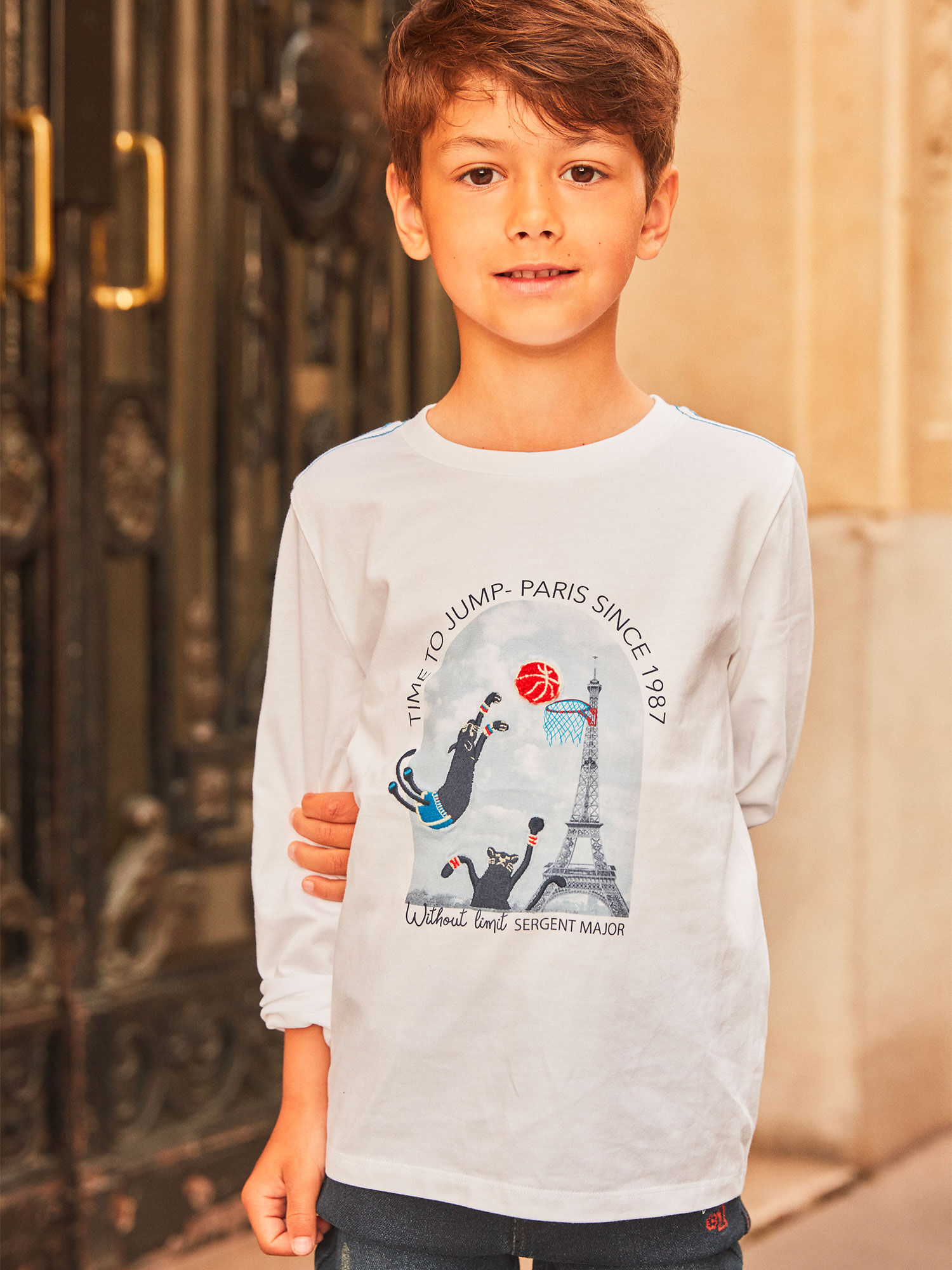 Sergent major tee shirt garcon clearance