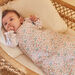 Baby sleeping bag with floral print for girls